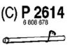 FENNO P2614 Exhaust Pipe